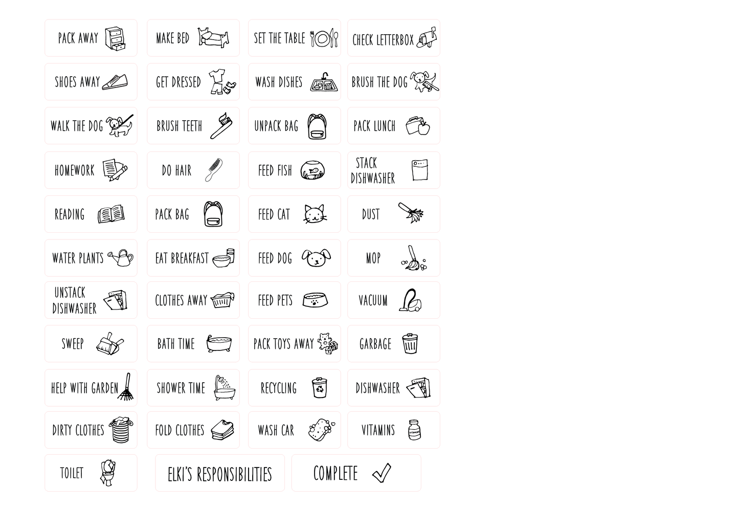 Routine Magnets - Set incl HEADER & Complete