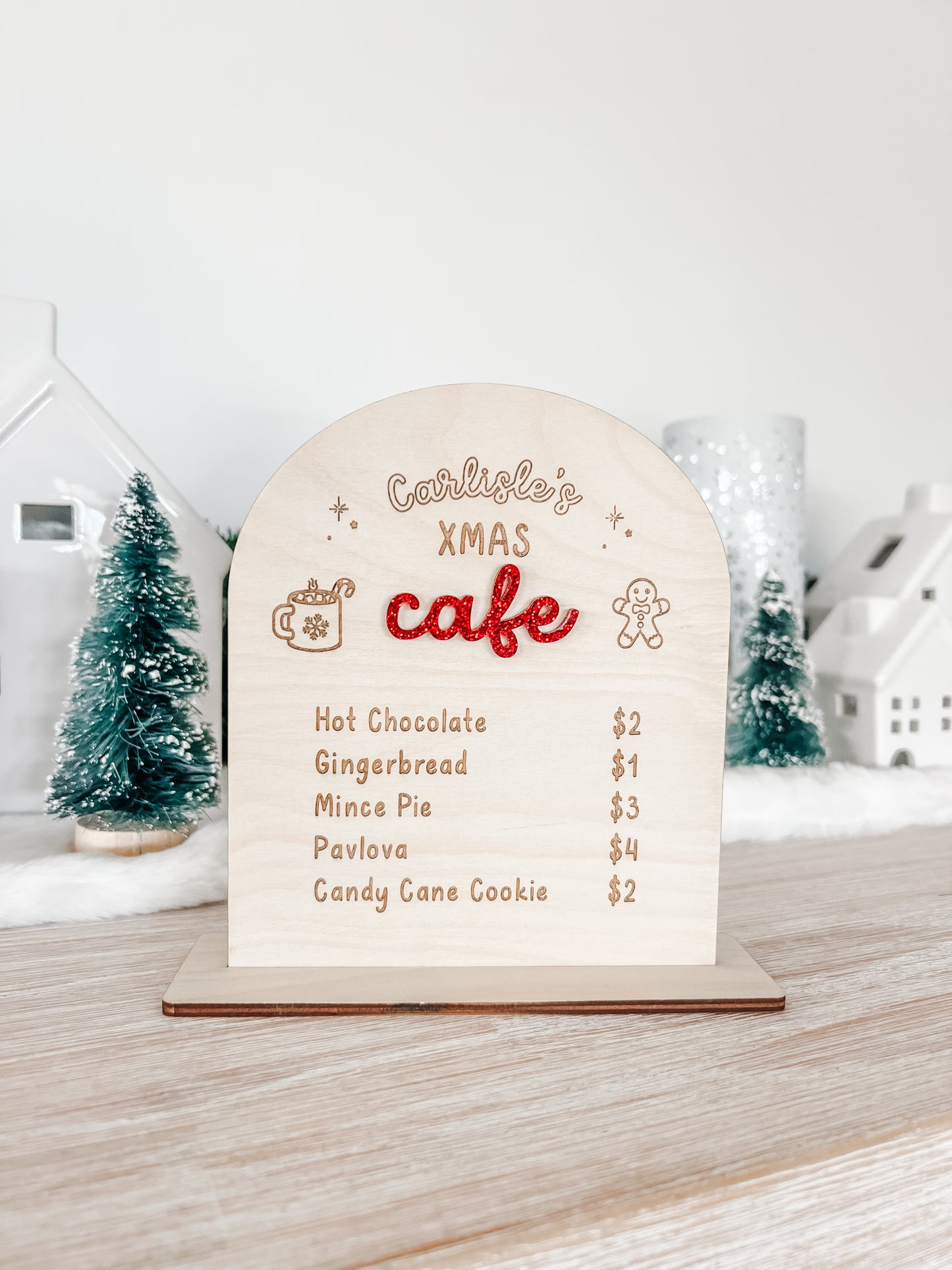 kids christmas cubby house cafe menu