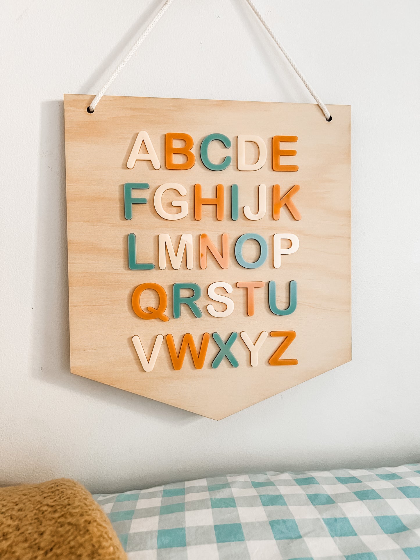 alphabet banner flag