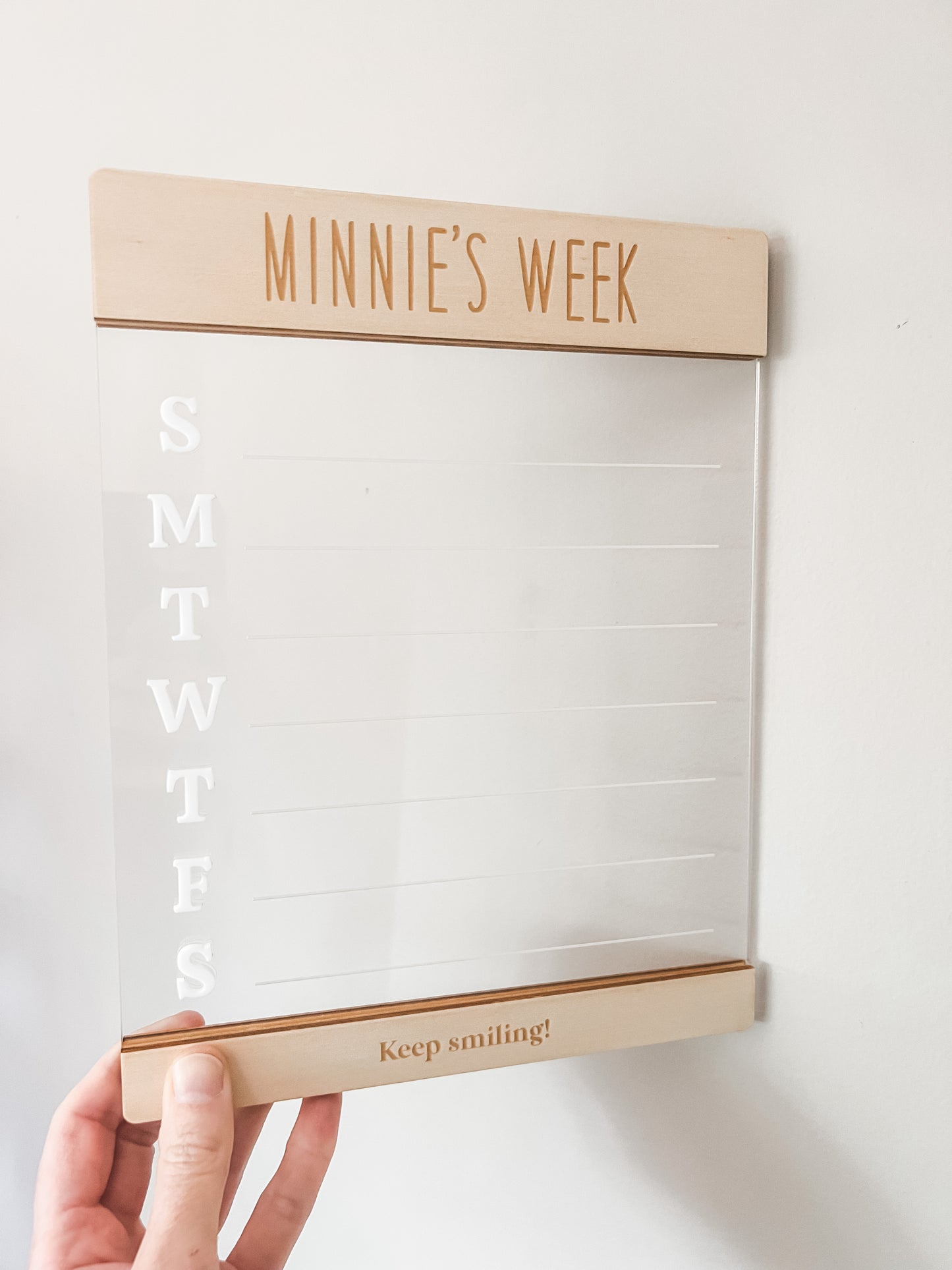 PERSONALISED WEEKLY PLANNER (MAGNETIC)