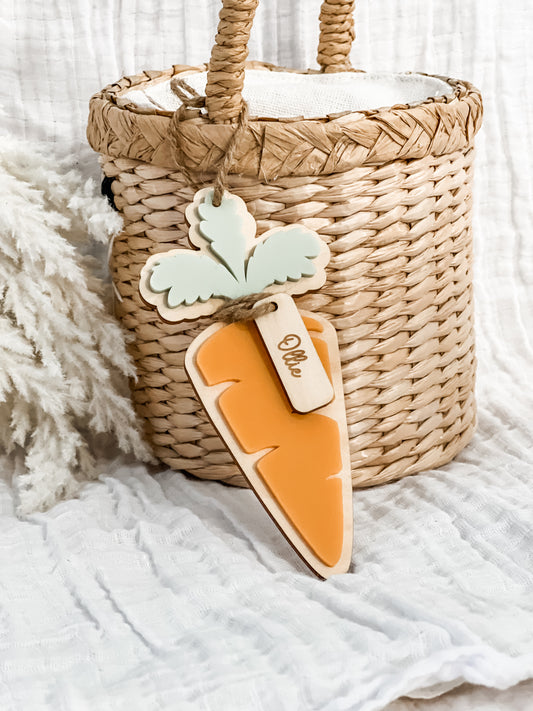 Easter Carrot Tag - honeycomb