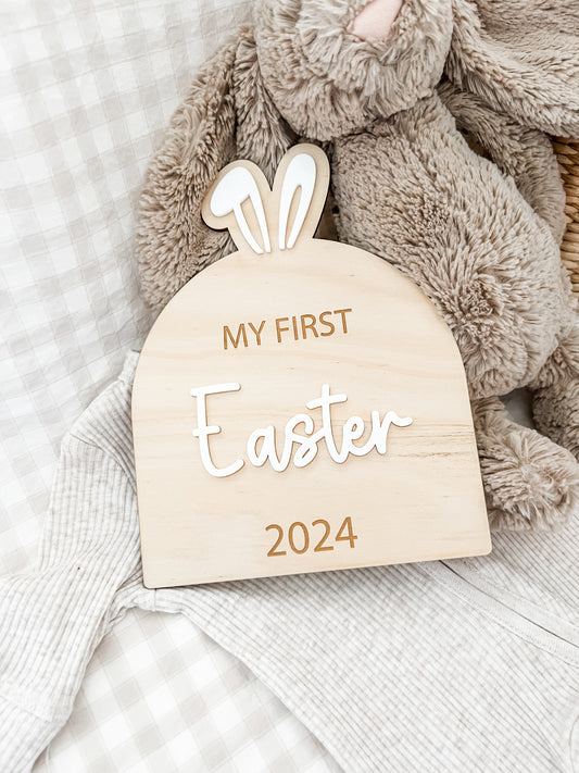 my first easter plaque