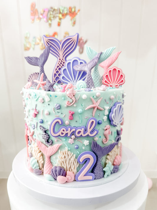 Cake Topper Set - mermaid