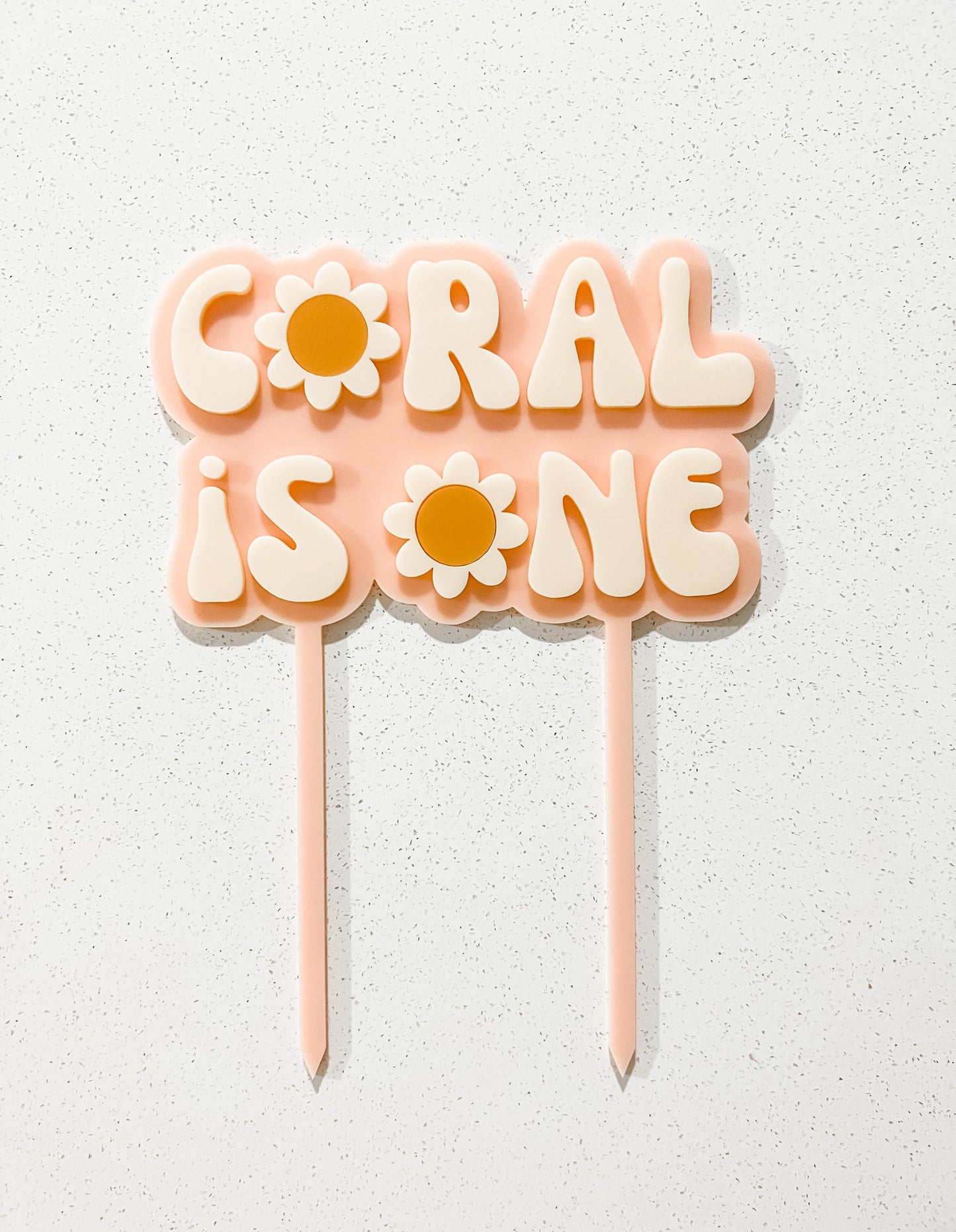 daisy cake topper