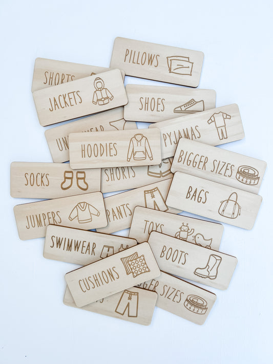 Labels - clothing - rectangle