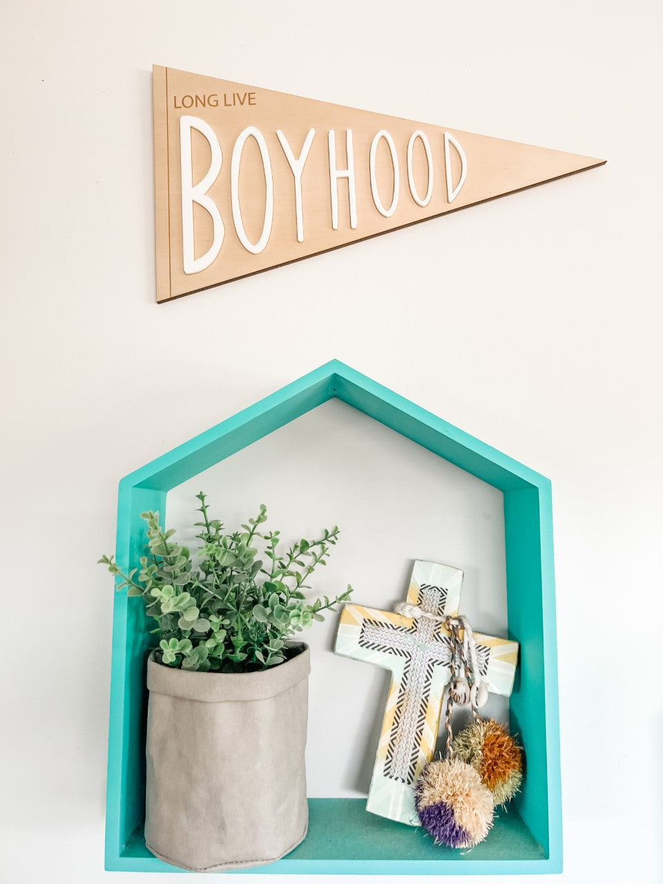 Long Live Boyhood pennant flag