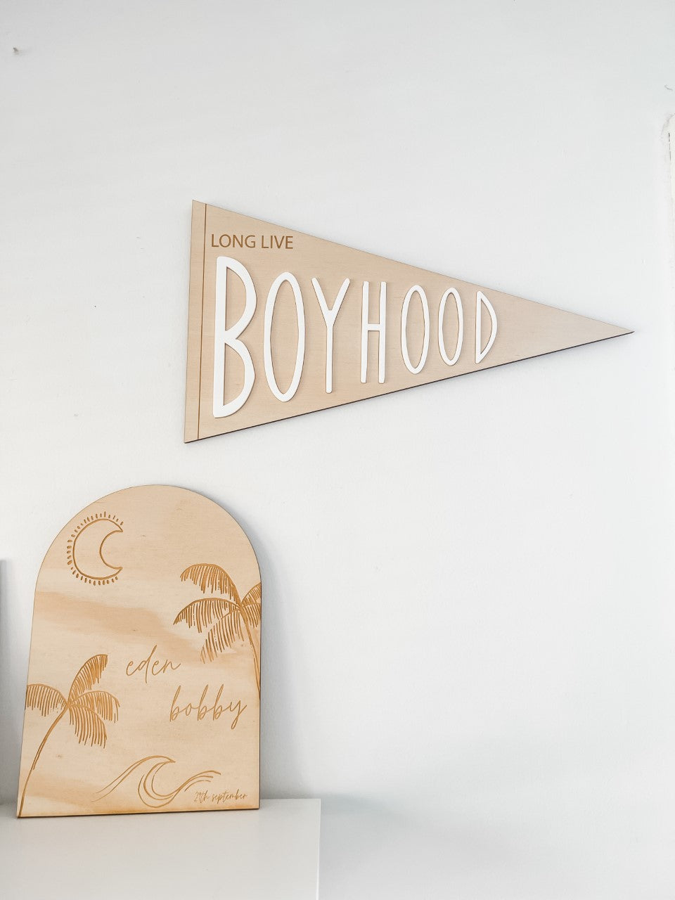 Long Live Boyhood pennant flag