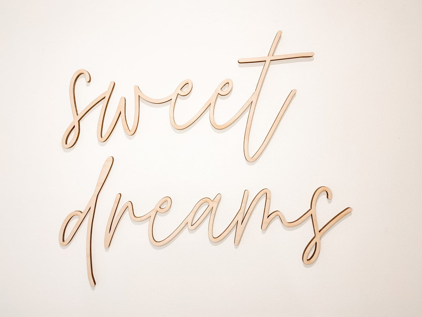 Sweet Dreams script sign