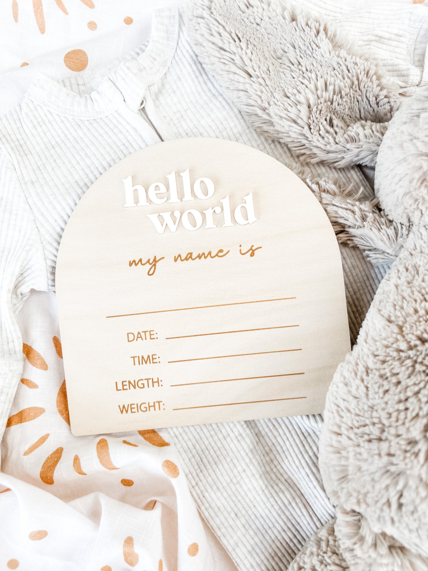 hello world writeable announcement plaque