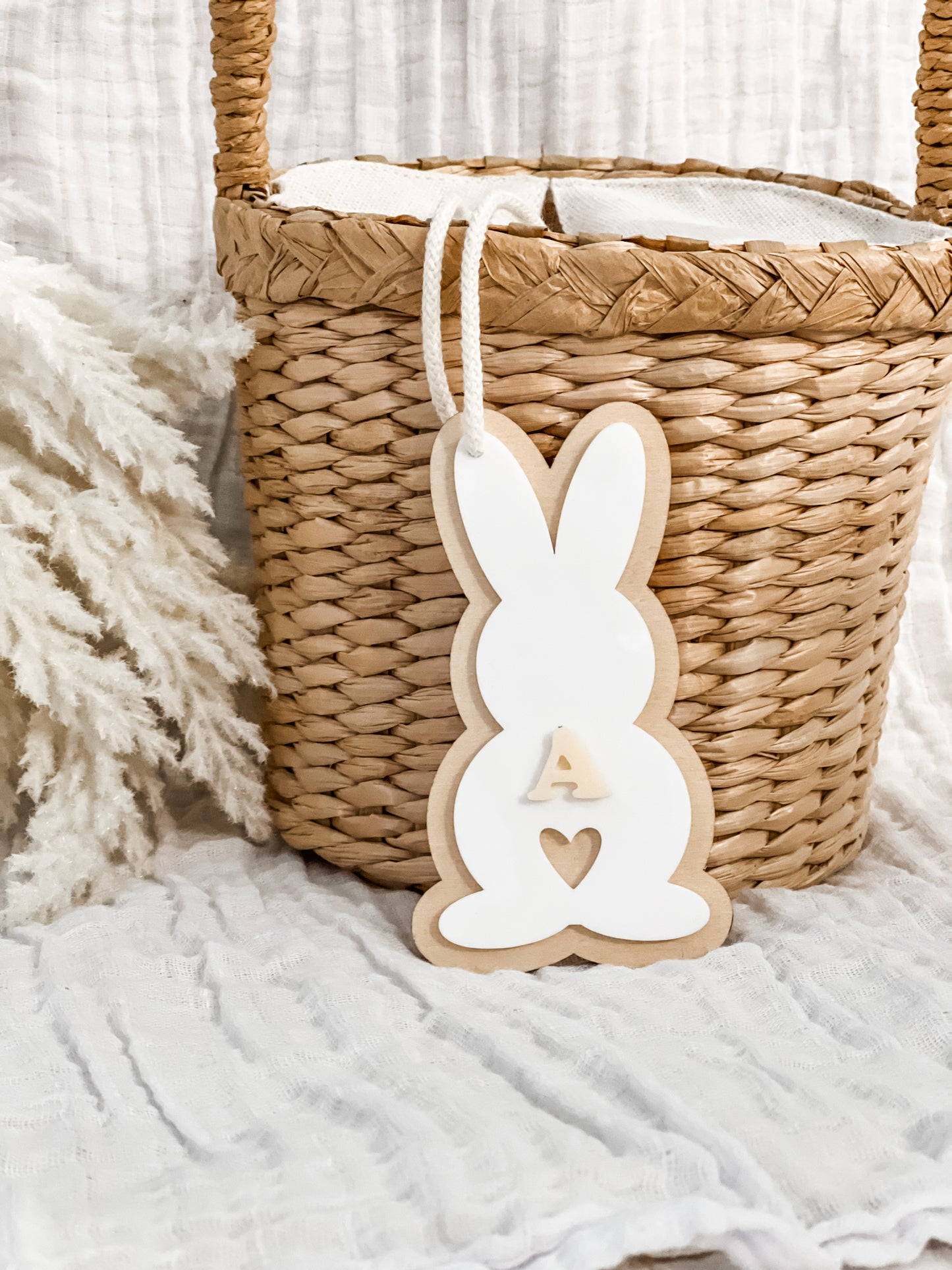 Easter Bunny Tag with letter
