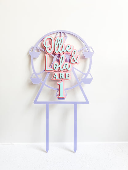 Cake topper - ferris wheel