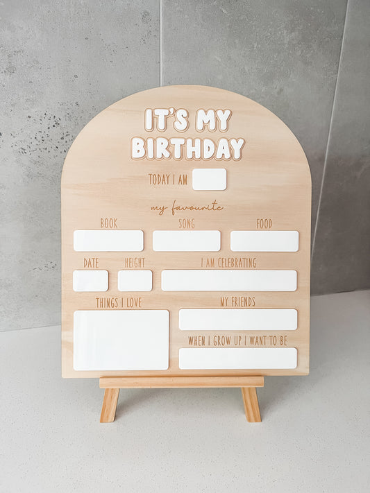 It's my birthday board - bold