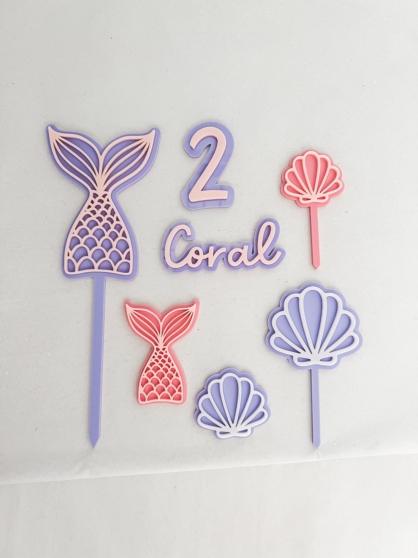 Cake Topper Set - mermaid