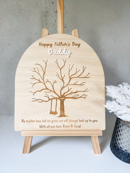 FATHER'S DAY - FINGER PRINT TREE