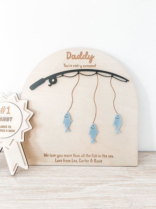 FATHER'S DAY FISHING PLAQUE