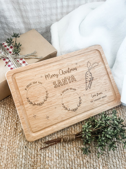 personalised santa treat board