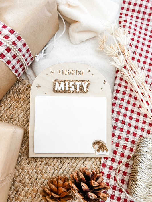 personalised elf message board