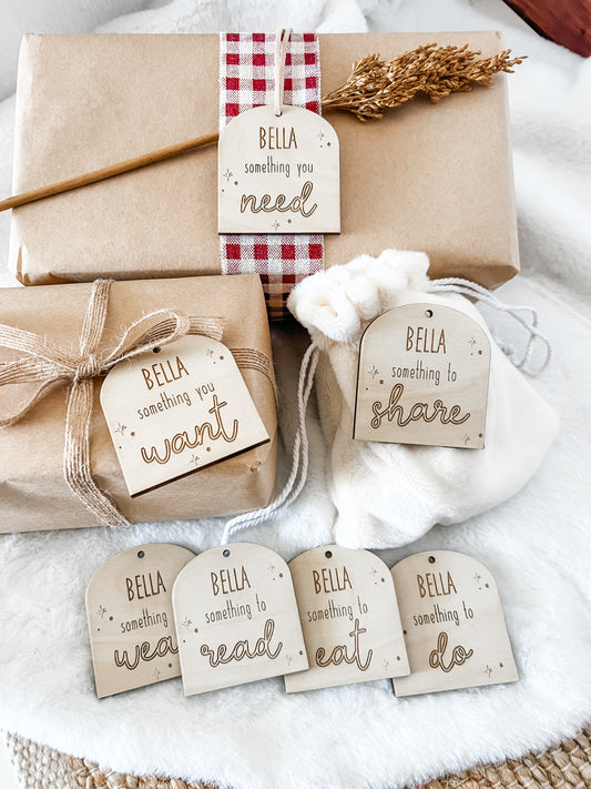 personalised something gift tags