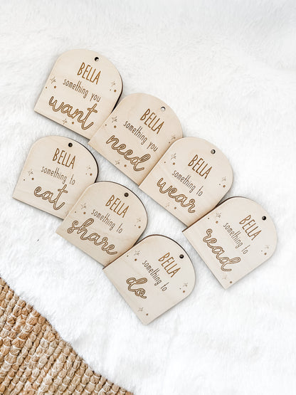 personalised something gift tags