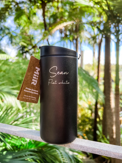 Personalised stainless steel coffee flask MiiR