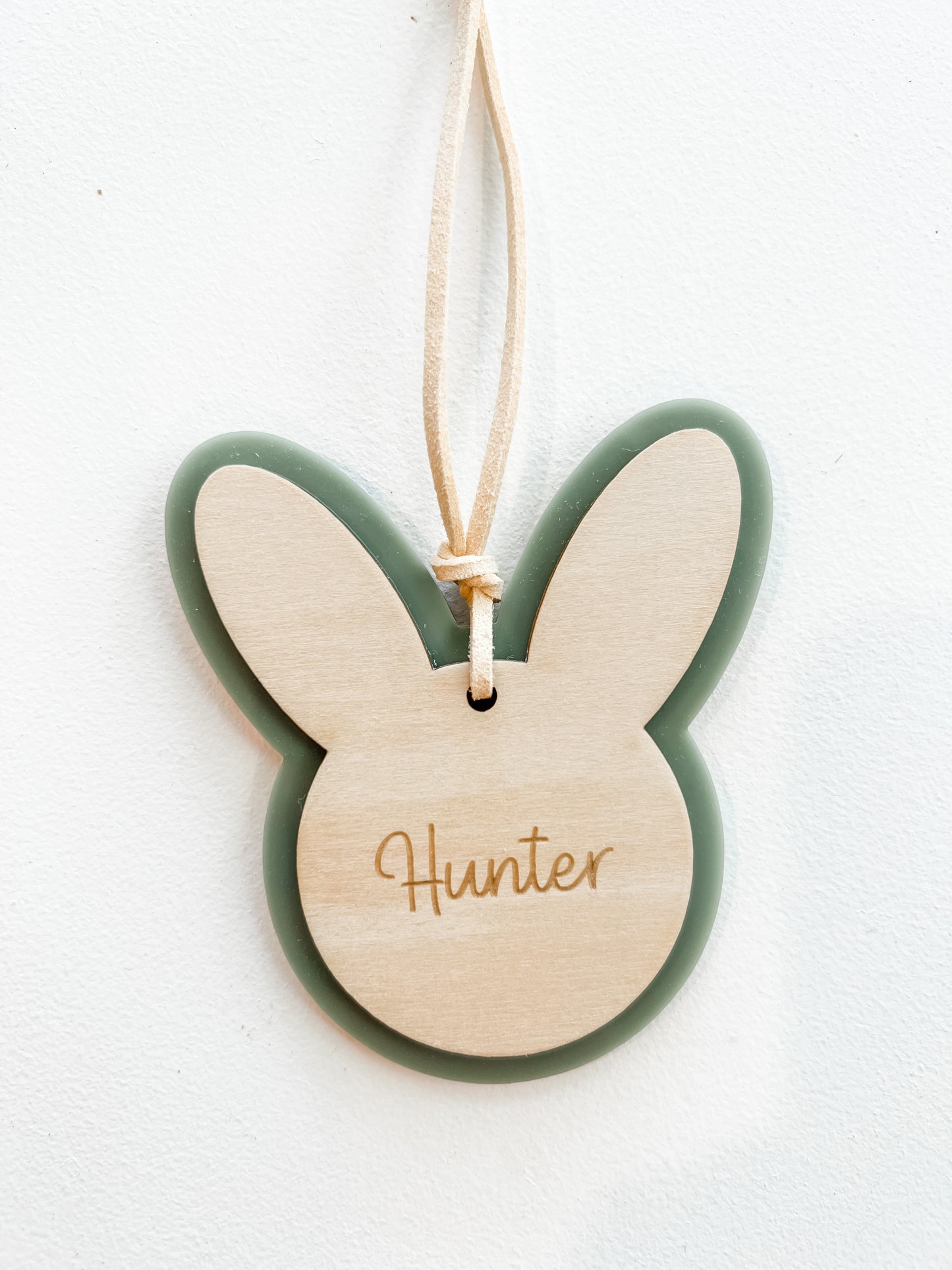 Personalised Easter Bunny basket tag